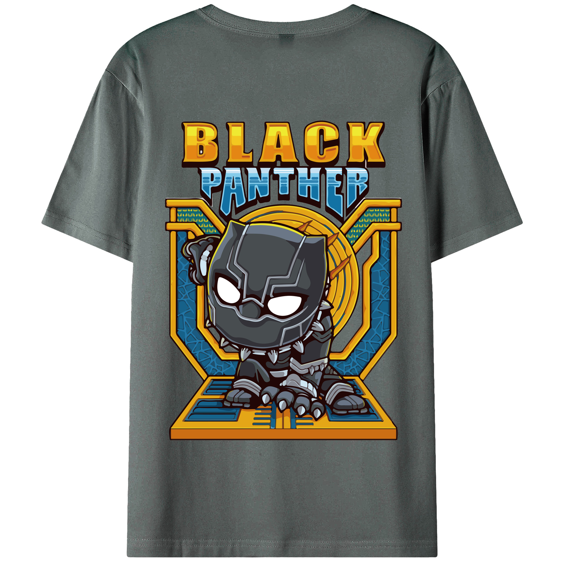 （画像用） アベンジャーズ The Avengers 綿100％半袖Tシャツ（背面プリント）